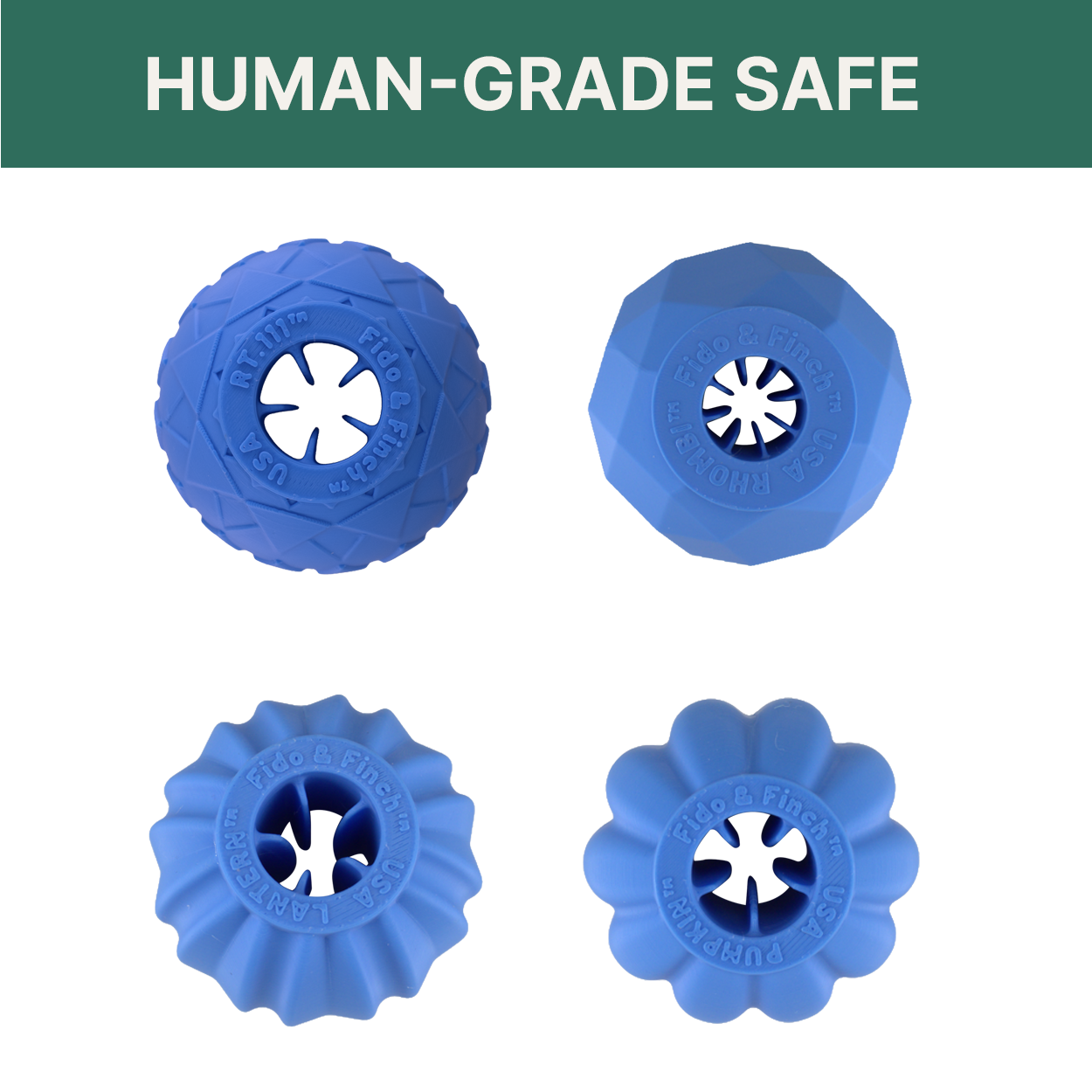 Small Dog Blue Ball Bundle