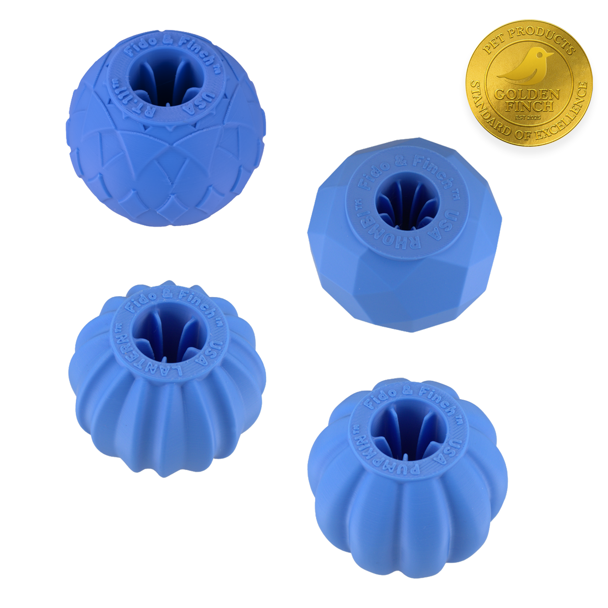 Small Dog Blue Ball Bundle