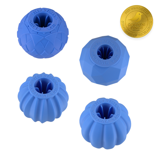 Small Dog Blue Ball Bundle