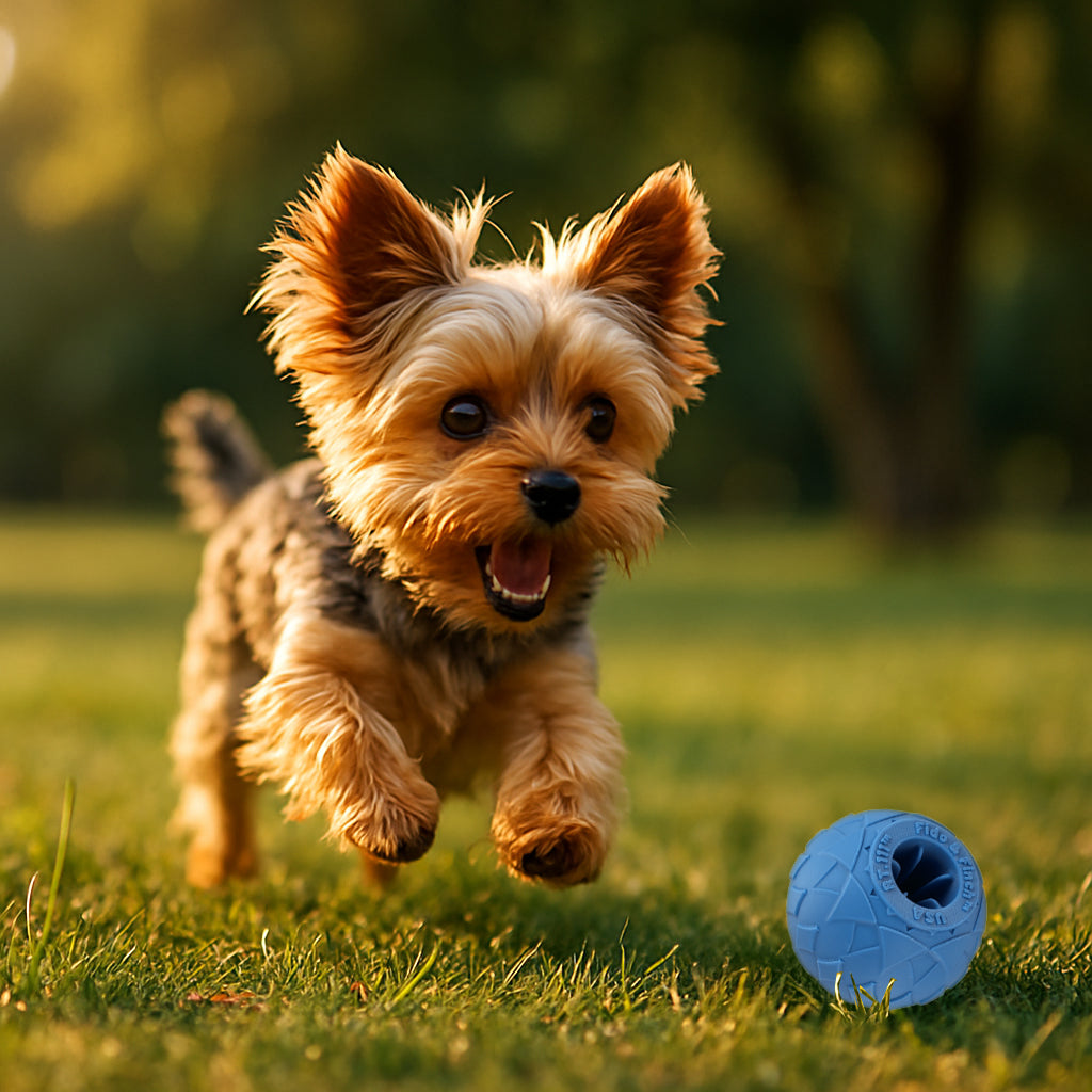 Small Dog Blue Ball Bundle