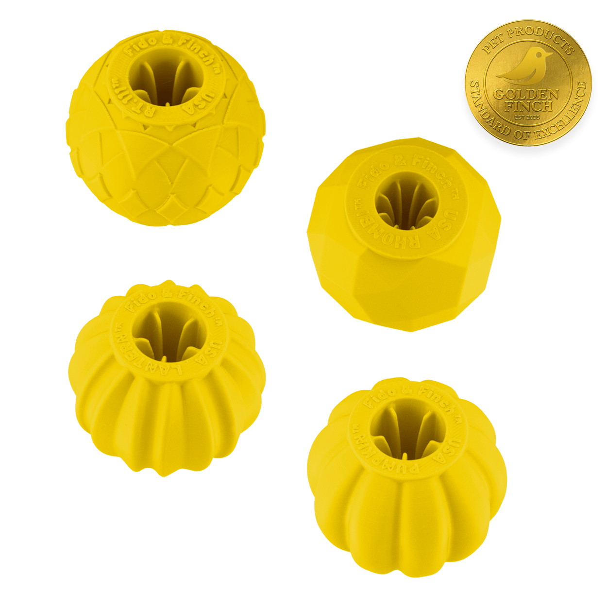 Small Dog Yellow Ball Bundle